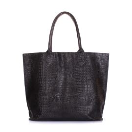 фото сумка POOLPARTY amphibia-croco-black купить