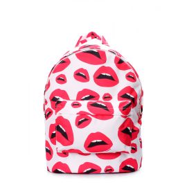 Рюкзак POOLPARTY backpack-lips-white