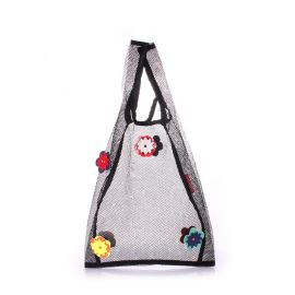 фото сумка POOLPARTY flower-mesh-tote купить