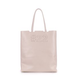 фото сумка POOLPARTY leather-number-22-beige купить