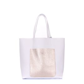 фото сумка POOLPARTY mania-white-gold купить