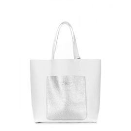 фото сумка POOLPARTY mania-white-silver купить