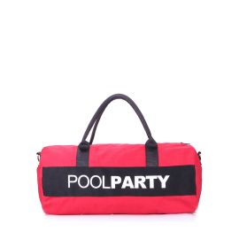 фото сумка POOLPARTY poolparty-gymbag-rose-red-black купить