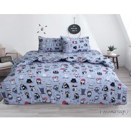фото постельное белье TAG Совята серый купить